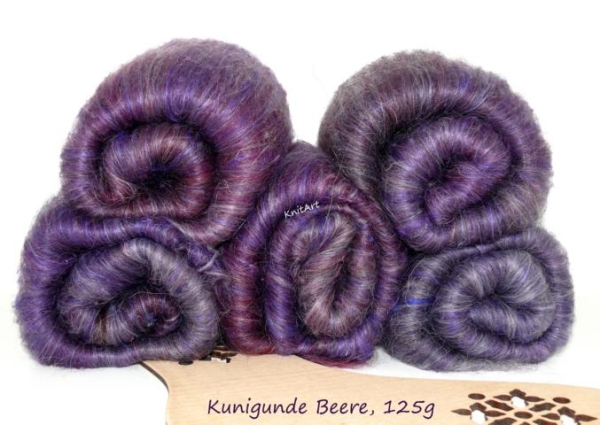125g Socken-Vlies, Beere - Lila Rot